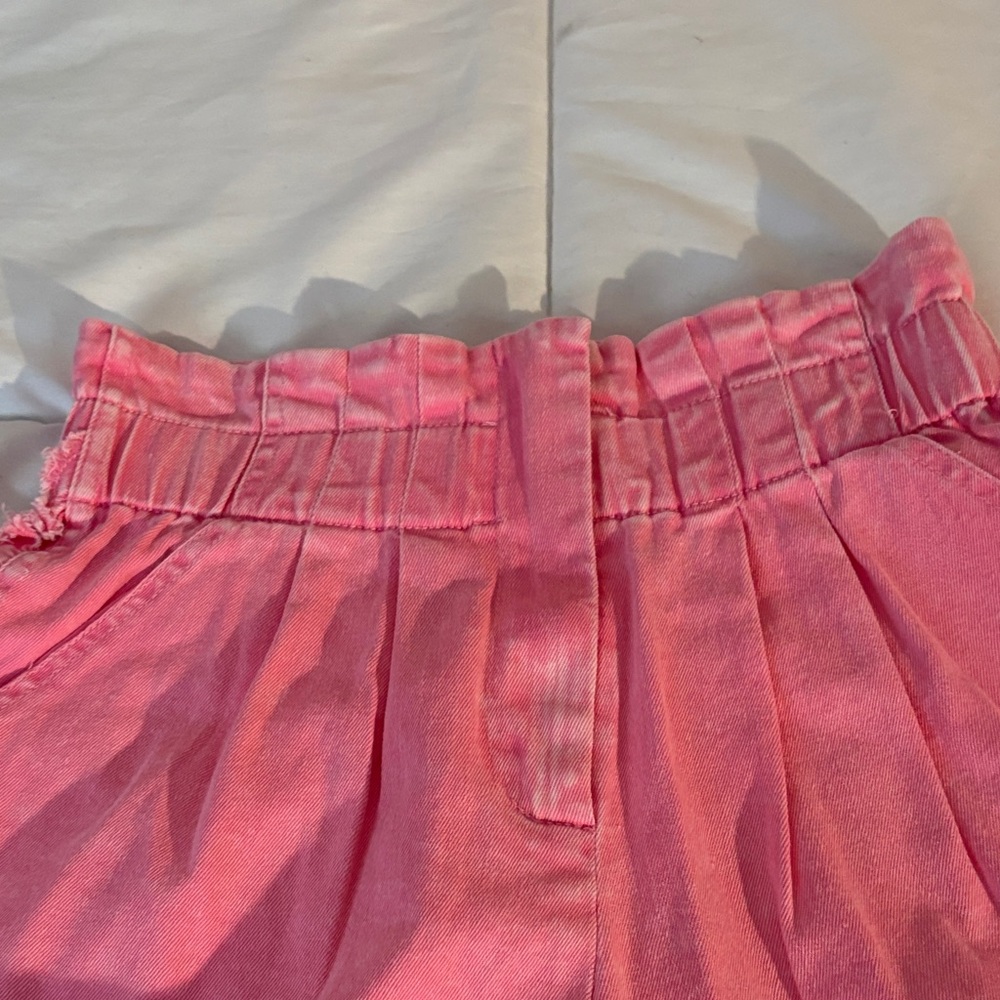 Skies are Blue High Rise Pink Denim Shorts - Picture 4 of 7